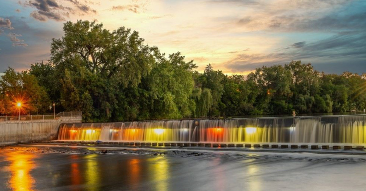 Rum River Dam in Anoka, MN