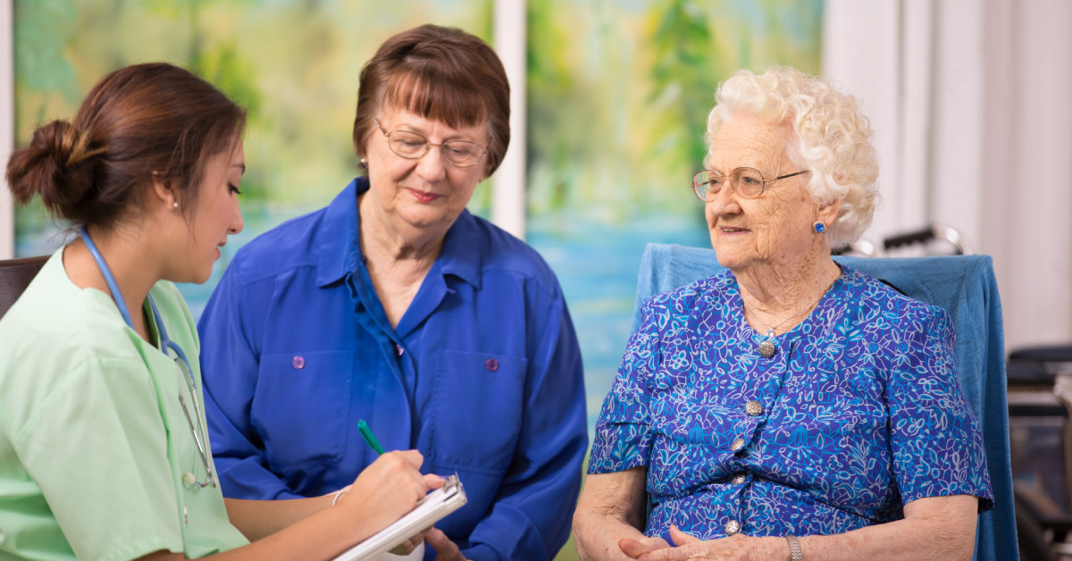 Image of resident in memory care senior living