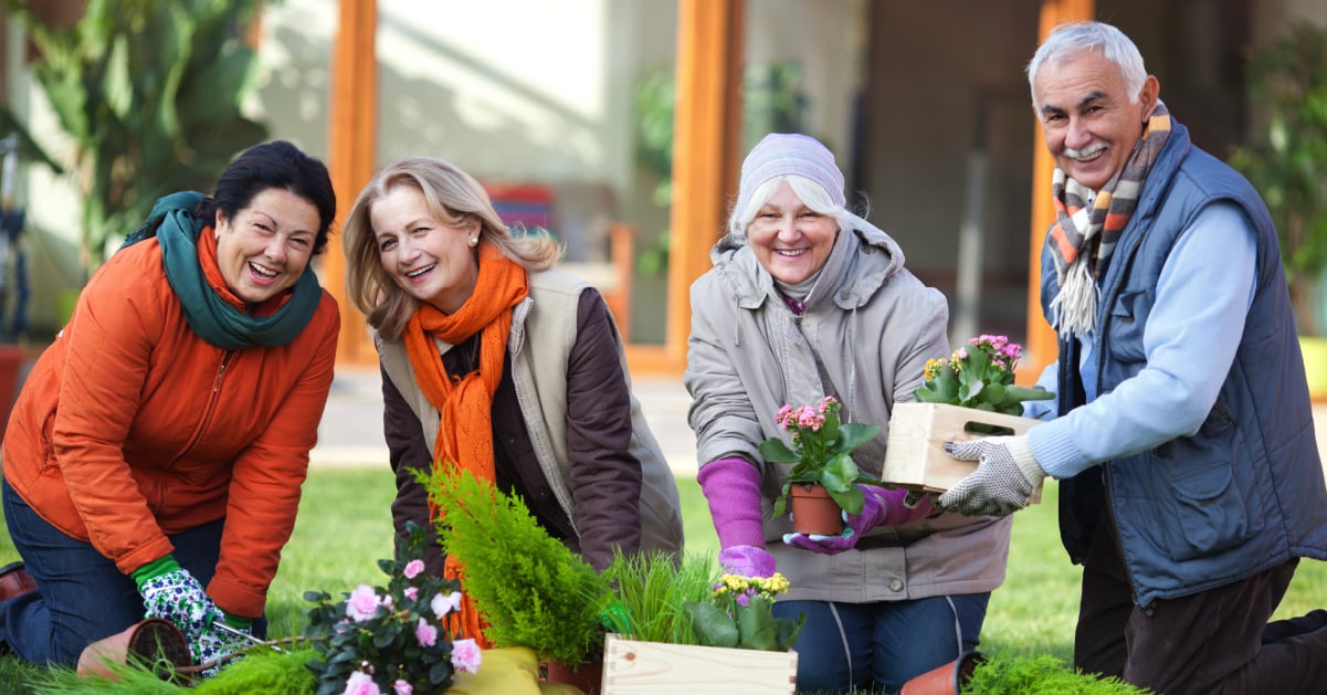 Friends who live in an independent living community
