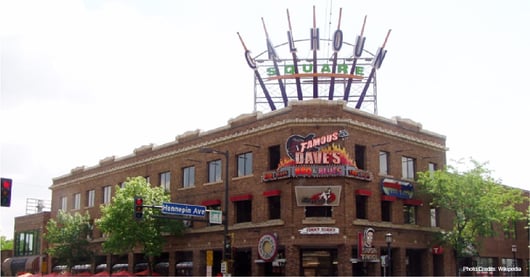 Exterior of Calhoun Square Minneapolis shopping center