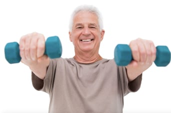 man exercising