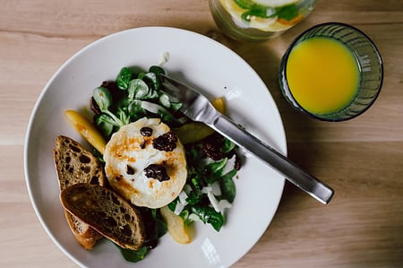 healthy food on a plate