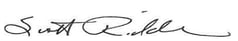 Scott Riddle signature